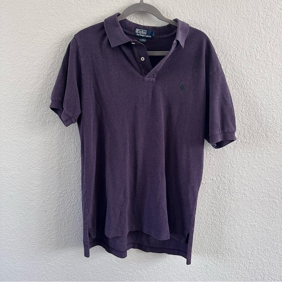 Polo Ralph Lauren Men’s Purple Short Sleeve Polo Shirt Size L - Picture 1 of 6